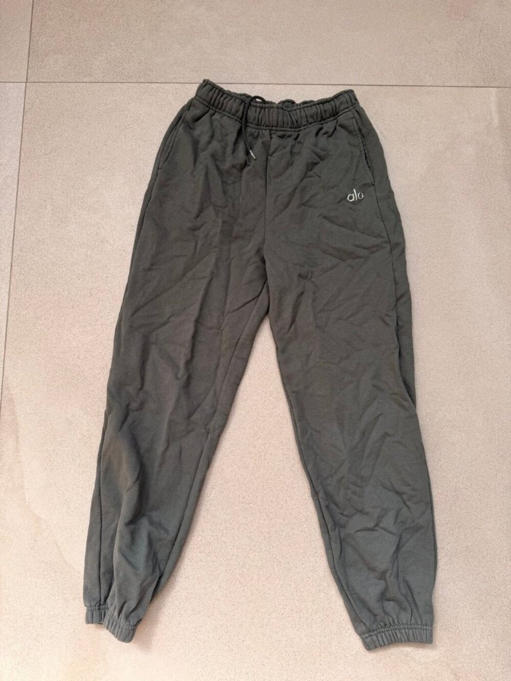 Alo Yoga Charcoal Grey Drawstring Joggers Size S